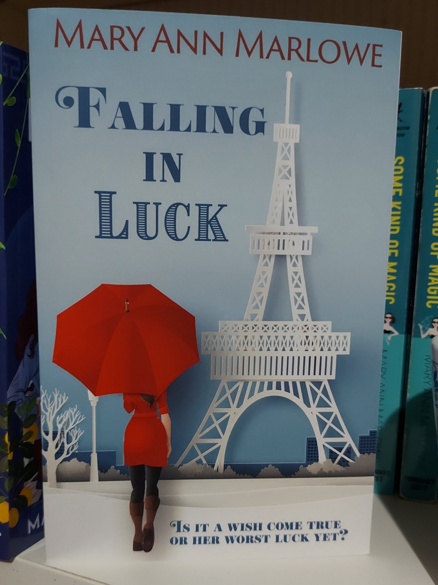 Falling in Luck - Signed Paperback with Swag